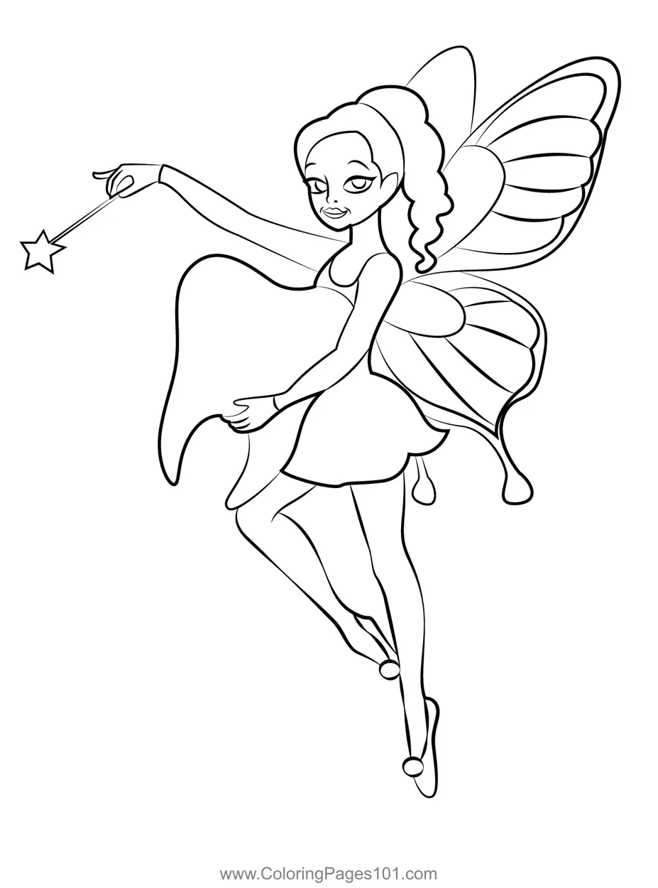 Fairies Coloring Pages 2