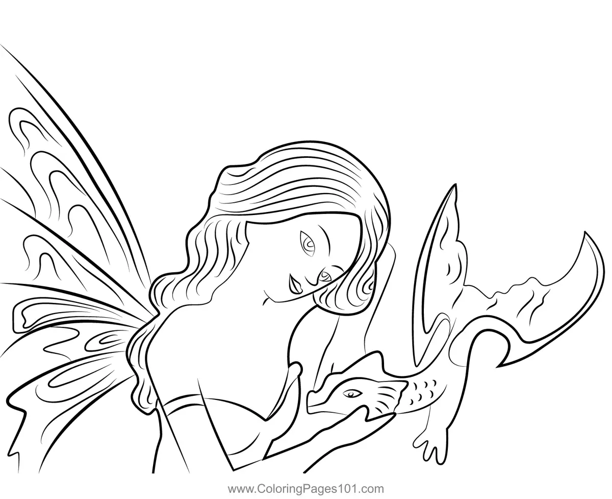 Fairies Coloring Pages 6