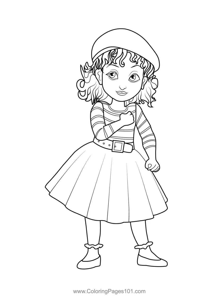 Fancy Nancy Clancy Coloring Pages 1
