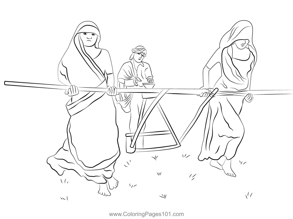 Farmers Coloring Pages 1