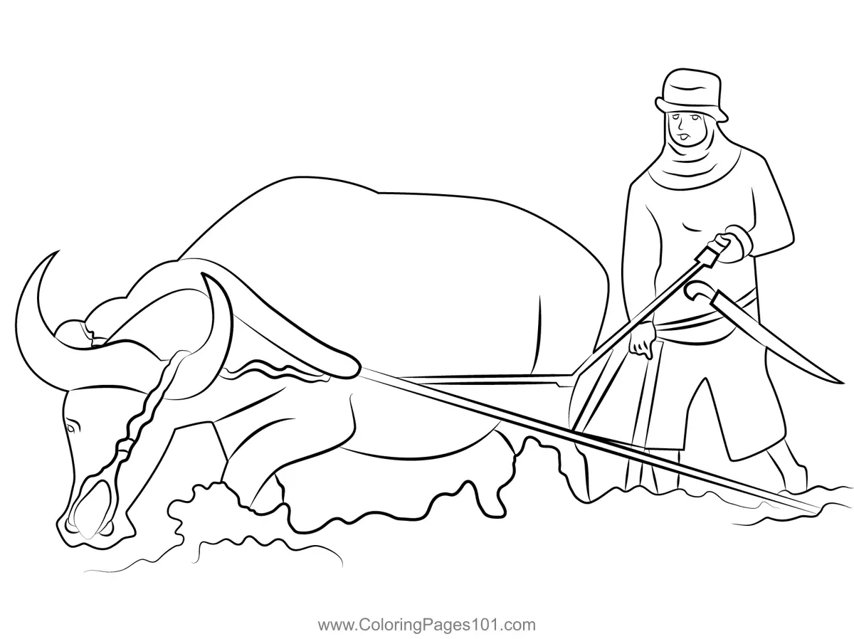 Farmers Coloring Pages 7