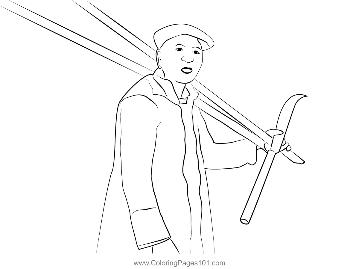 Farmers Coloring Pages 9