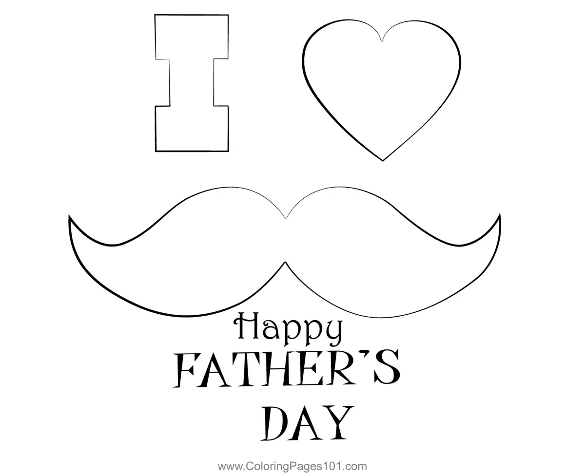 Fathers Day Coloring Pages 1