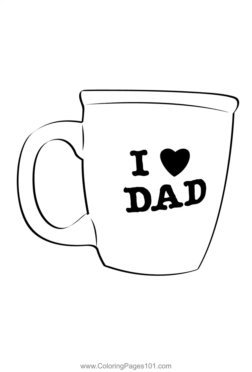 Fathers Day Coloring Pages 7