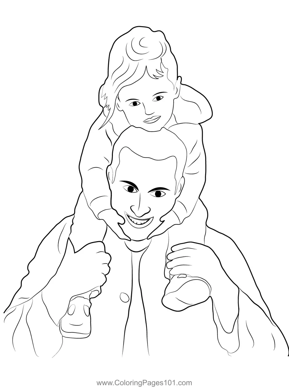 Fathers Day Coloring Pages 8
