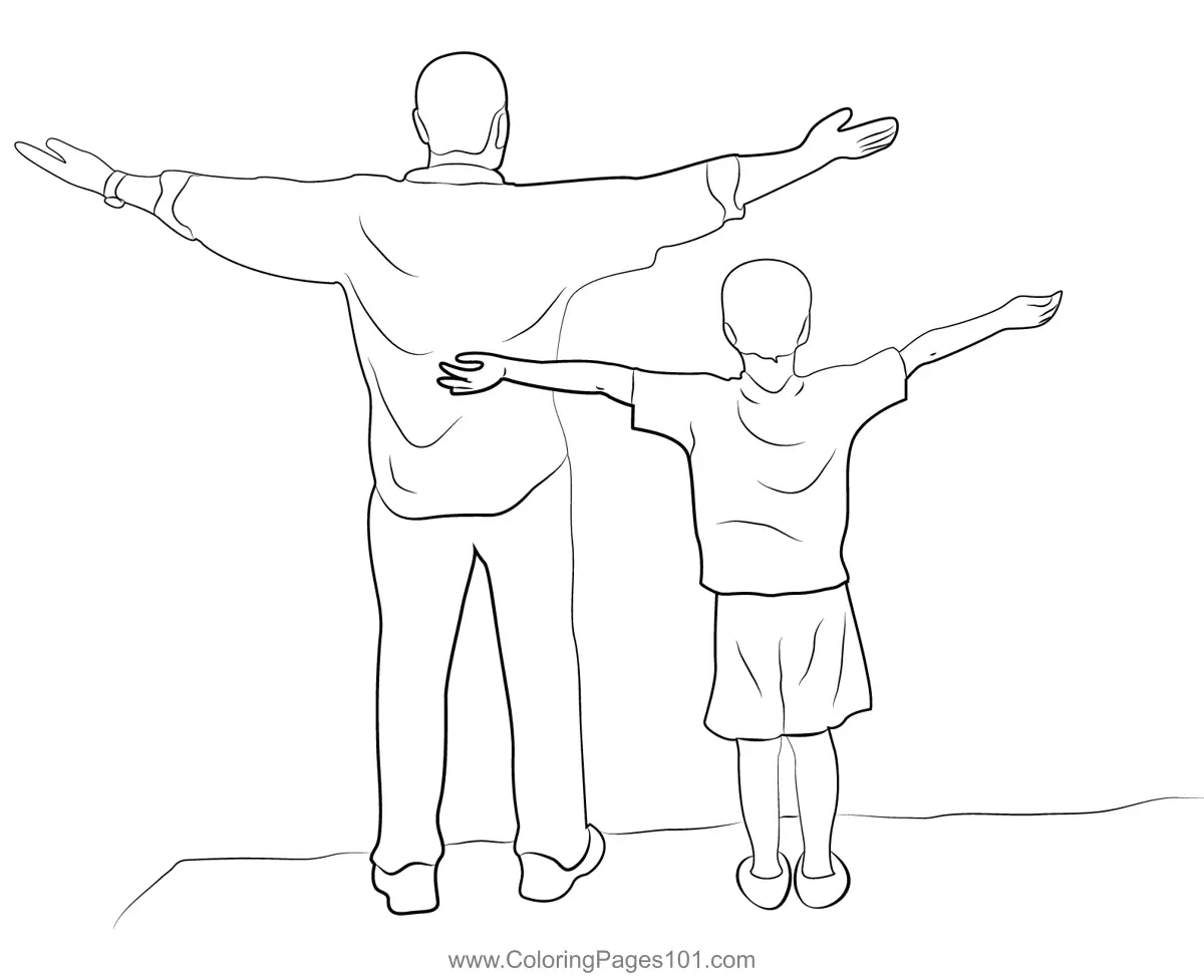 Fathers Day Coloring Pages 9