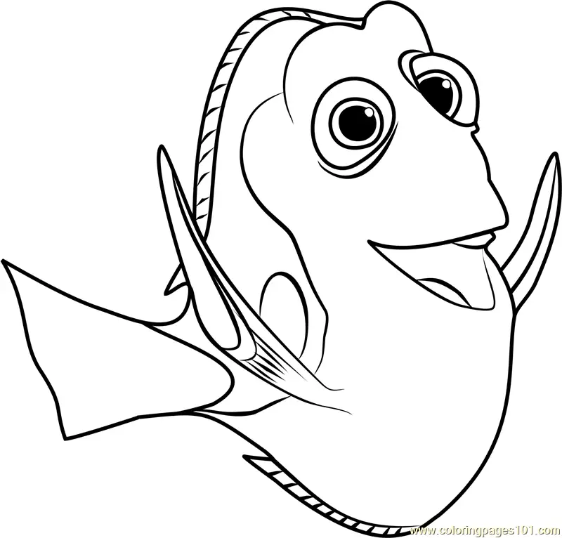 Finding Dory Coloring Pages 6
