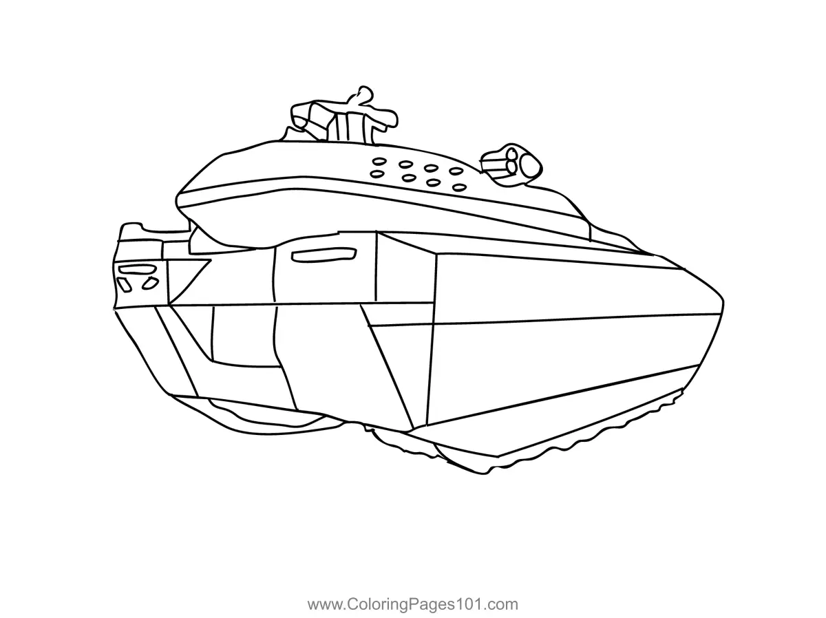 Fire Trucks Coloring Pages 9