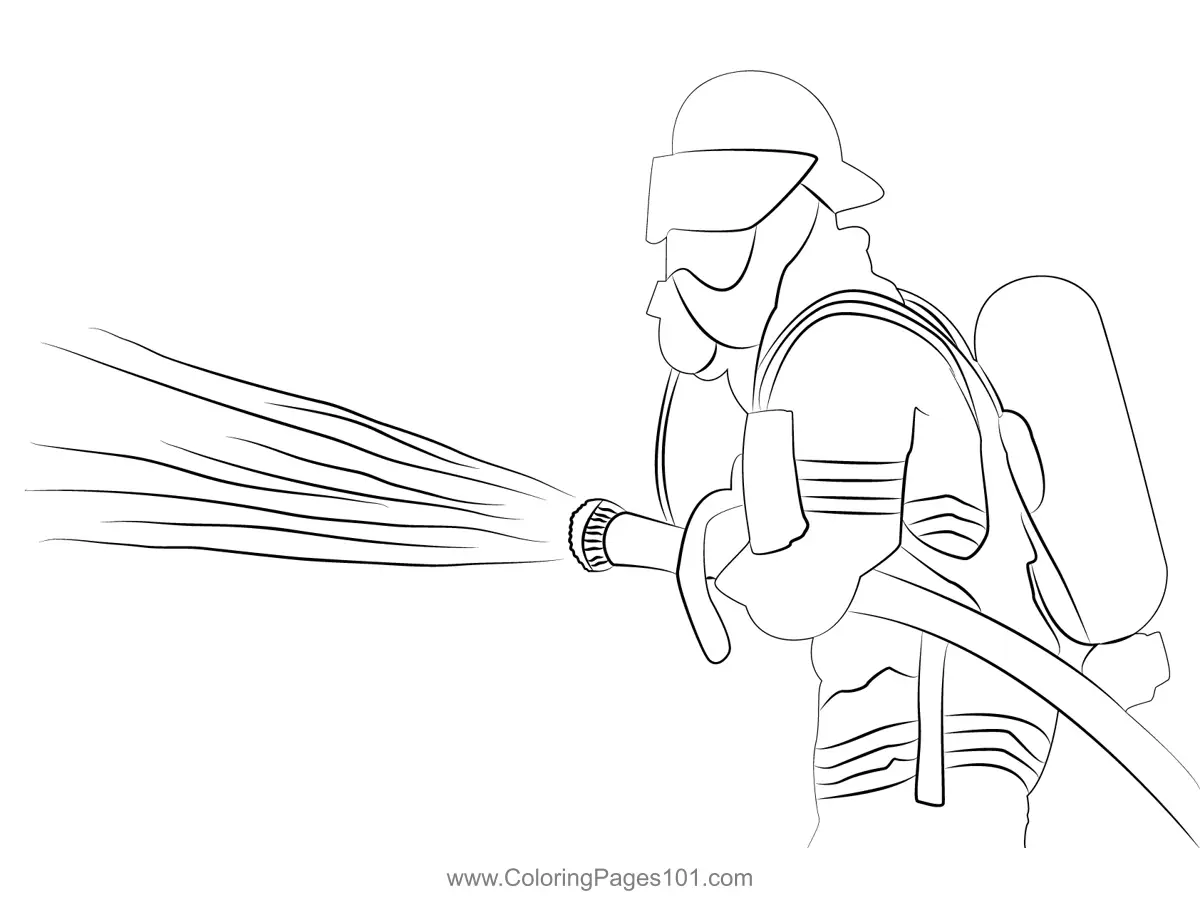 Firefighters Coloring Pages 1