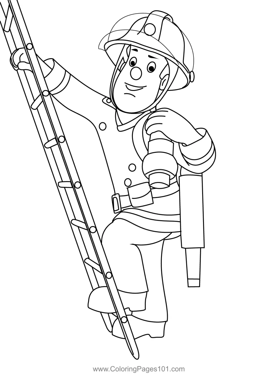 Fireman Sam Coloring Pages 3