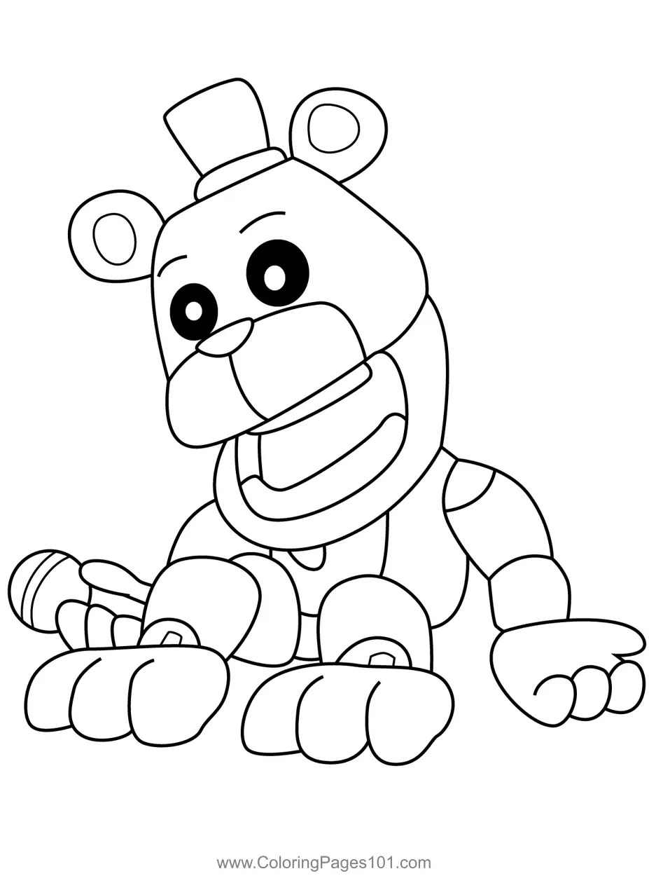 Five Nights at Freddys Coloring Pages 1