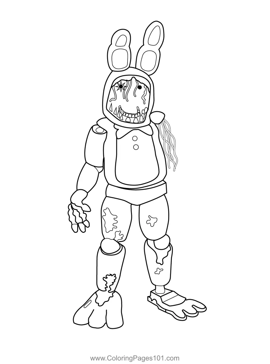 Five Nights at Freddys Coloring Pages 10