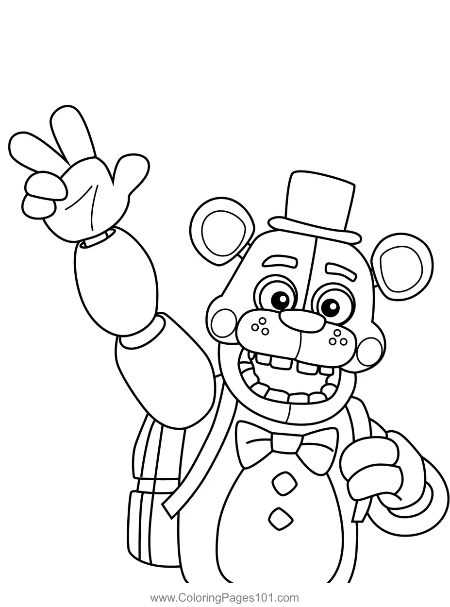 Five Nights at Freddys Coloring Pages 2