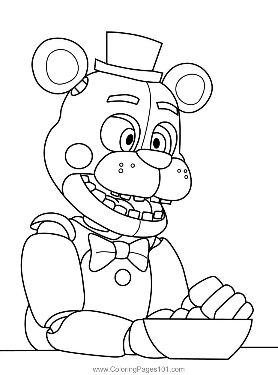 Five Nights at Freddys Coloring Pages 6
