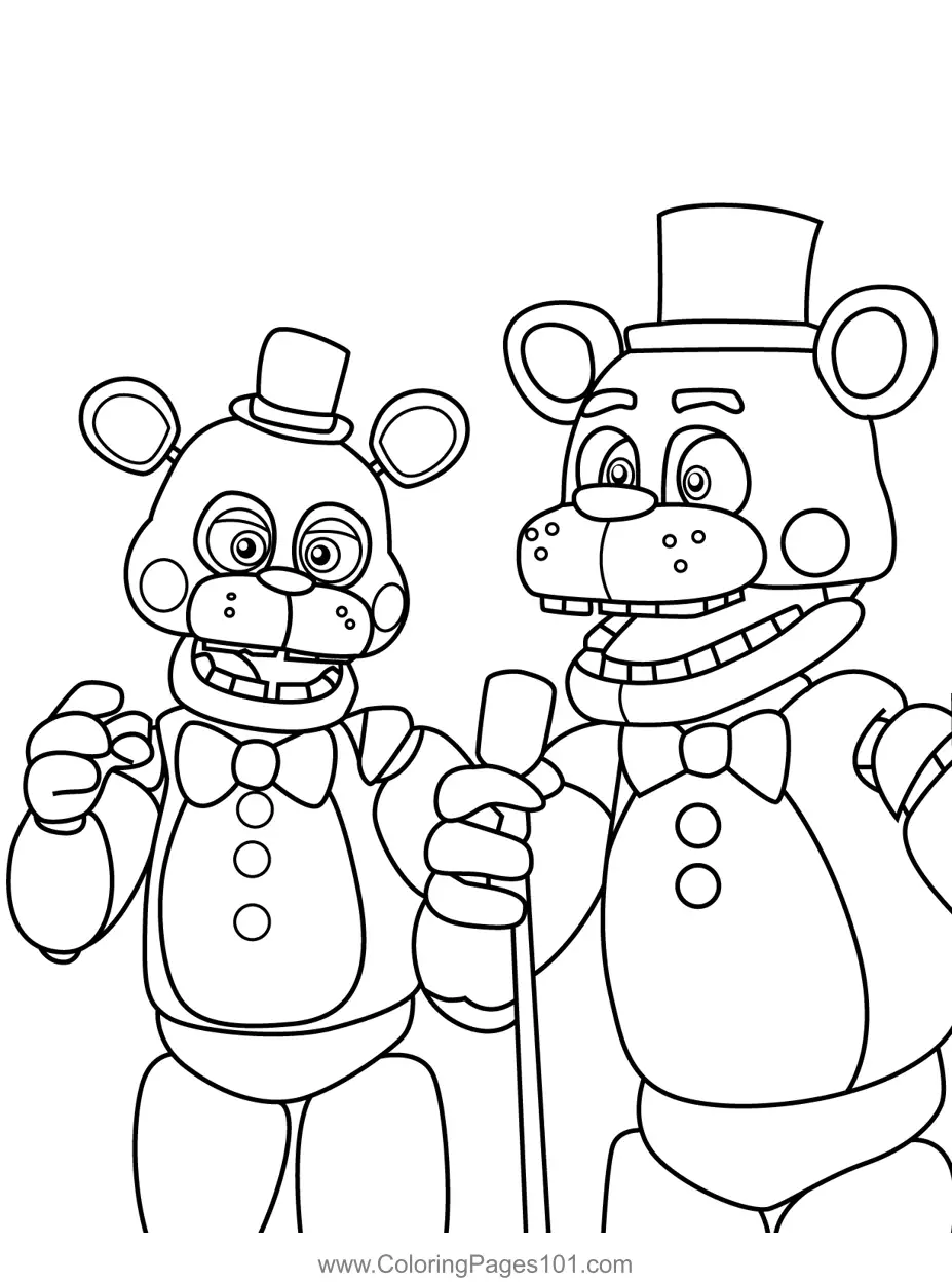 Five Nights at Freddys Coloring Pages 7