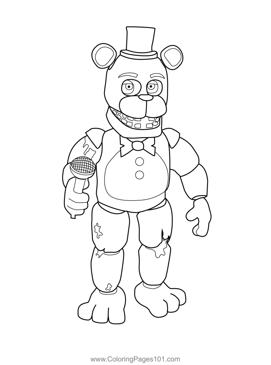Five Nights at Freddys Coloring Pages 8