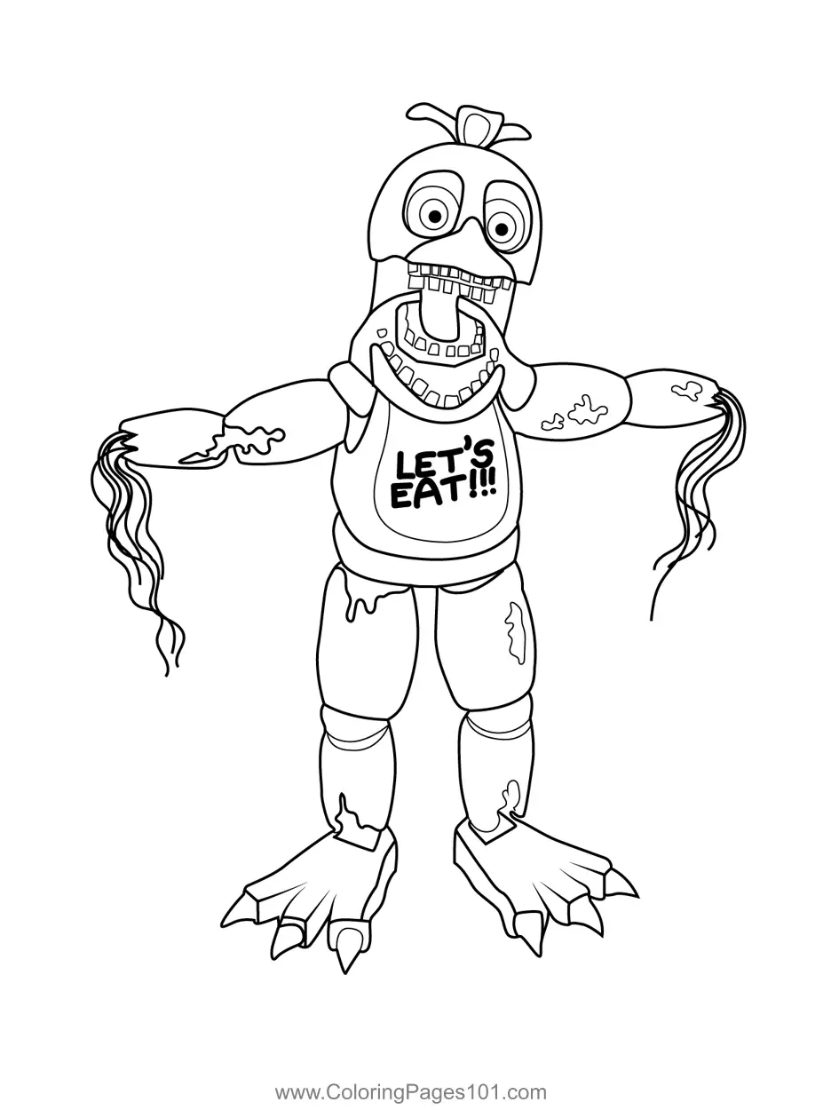 Five Nights at Freddys Coloring Pages 9