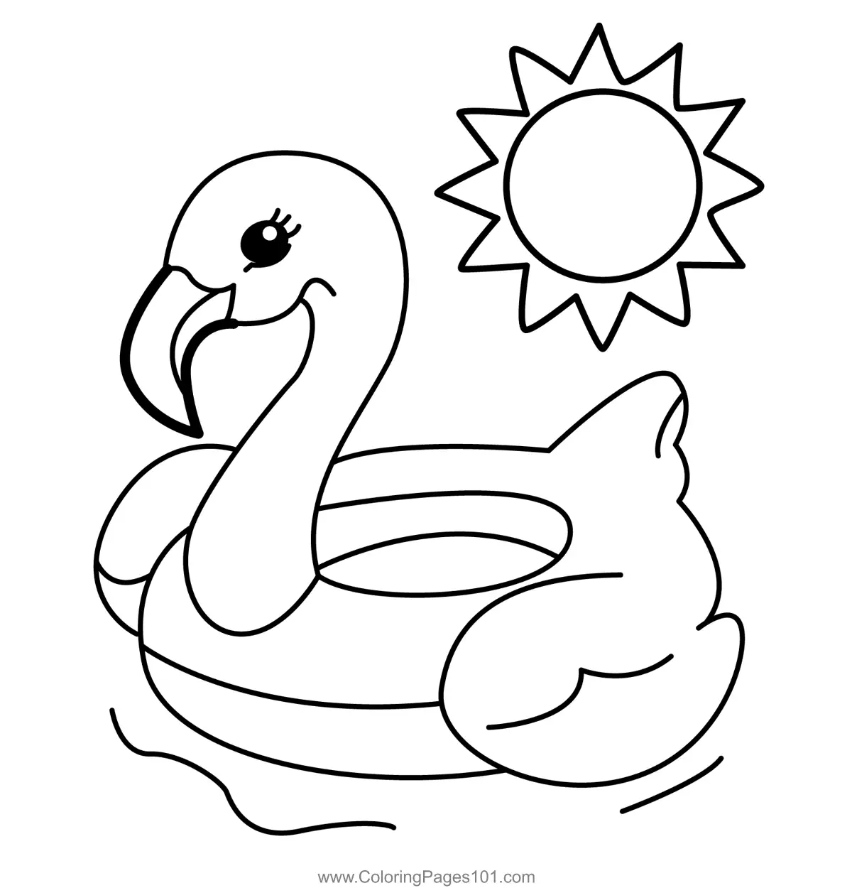 Flamingos Coloring Pages 5