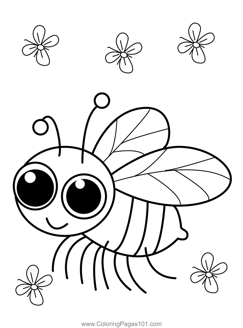 Flies Coloring Pages 1