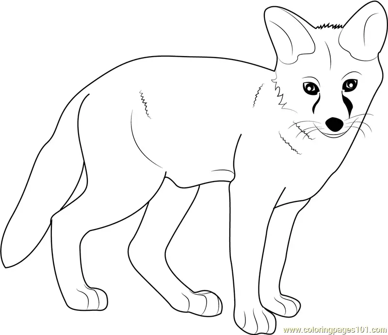 Fox Coloring Pages 10