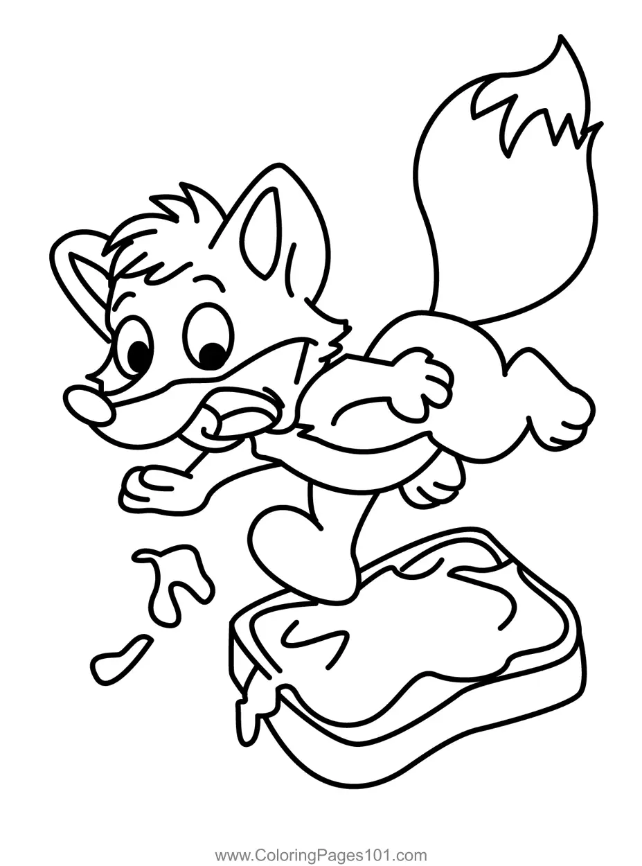 Fox Coloring Pages 2
