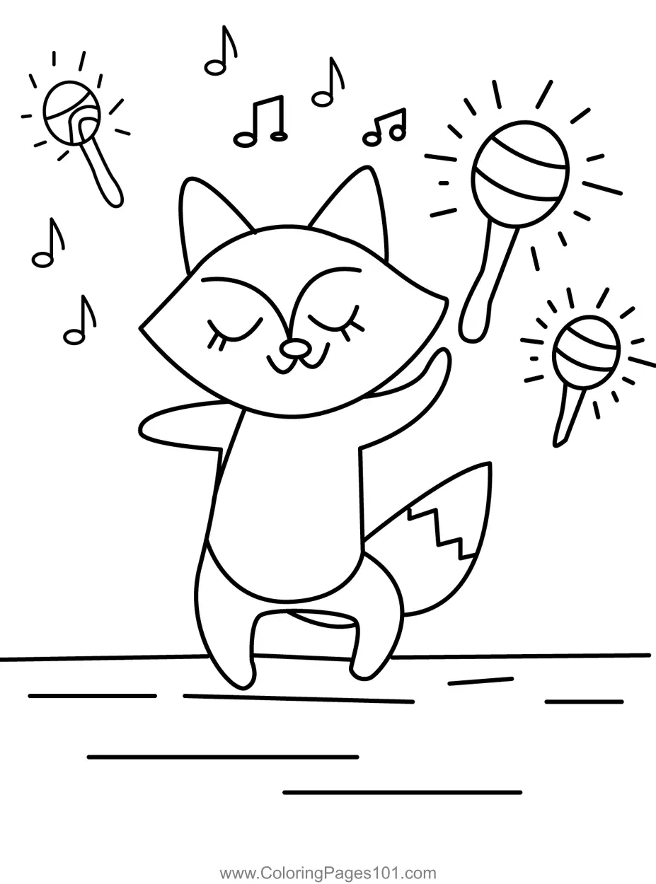 Fox Coloring Pages 3