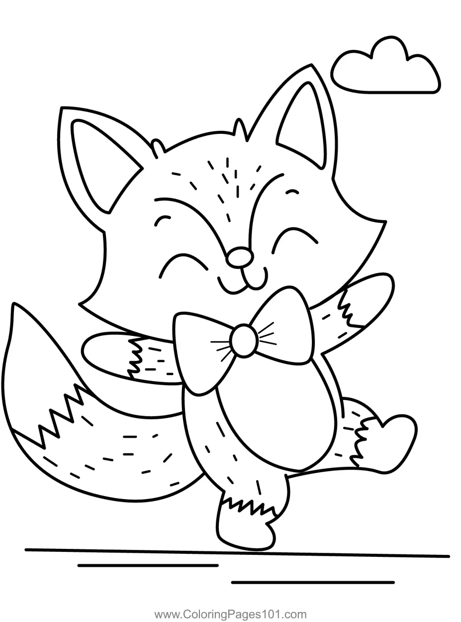 Fox Coloring Pages 6