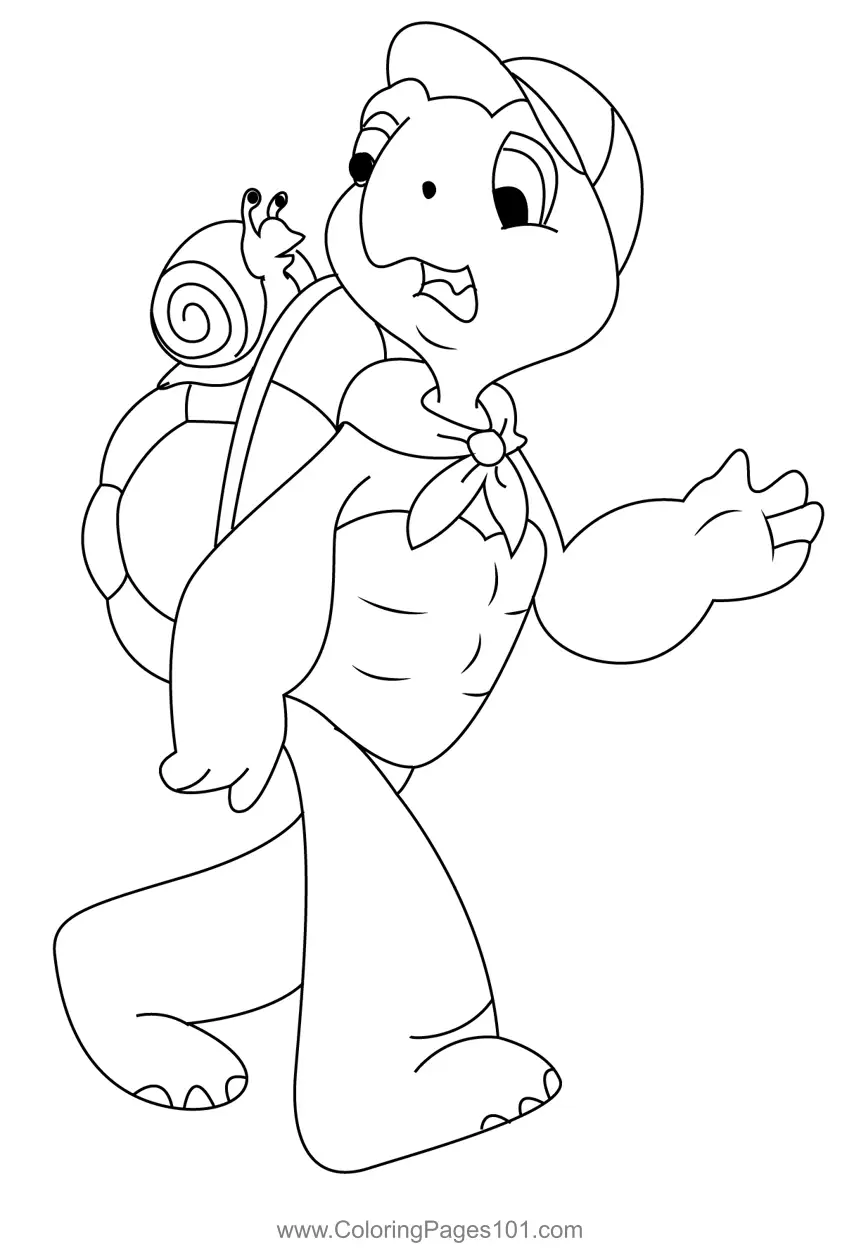 Franklin Coloring Pages 4