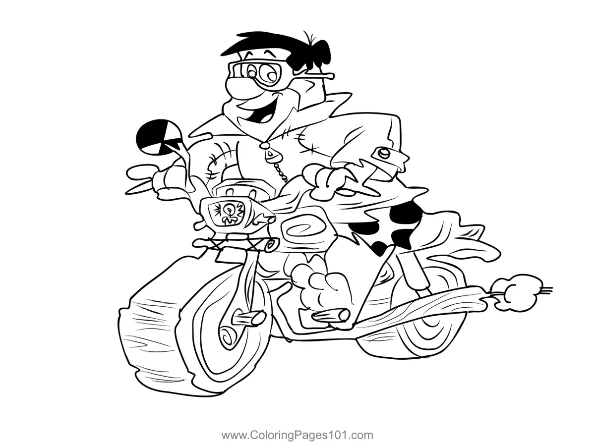 Fred Flintstone Coloring Pages 1