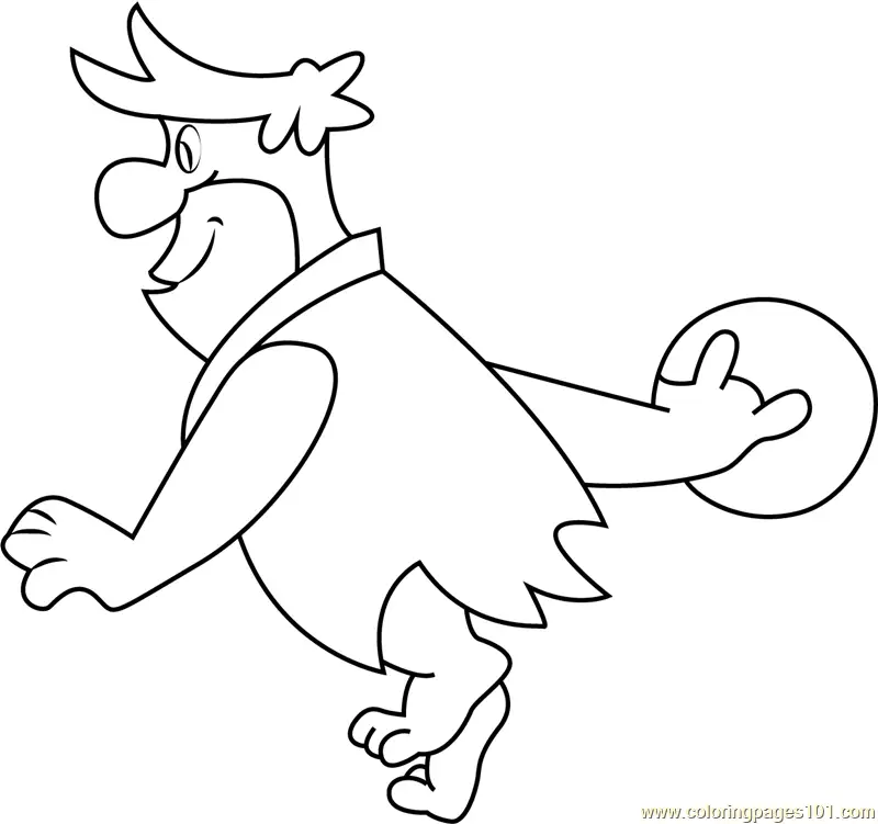 Fred Flintstone Coloring Pages