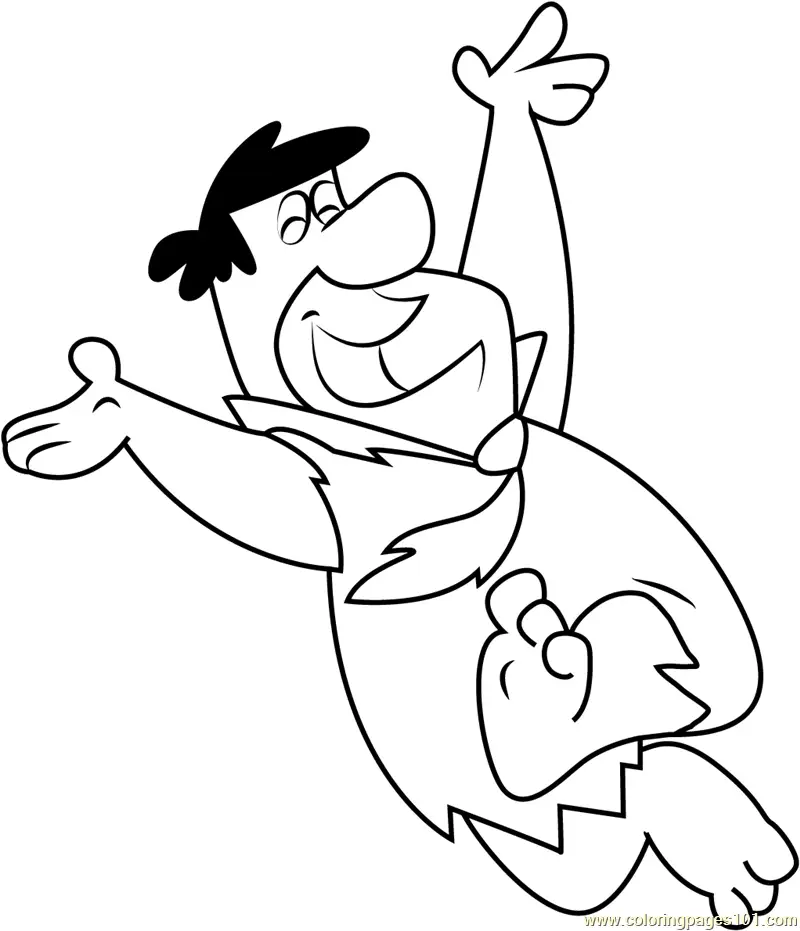 Fred Flintstone Coloring Pages 5