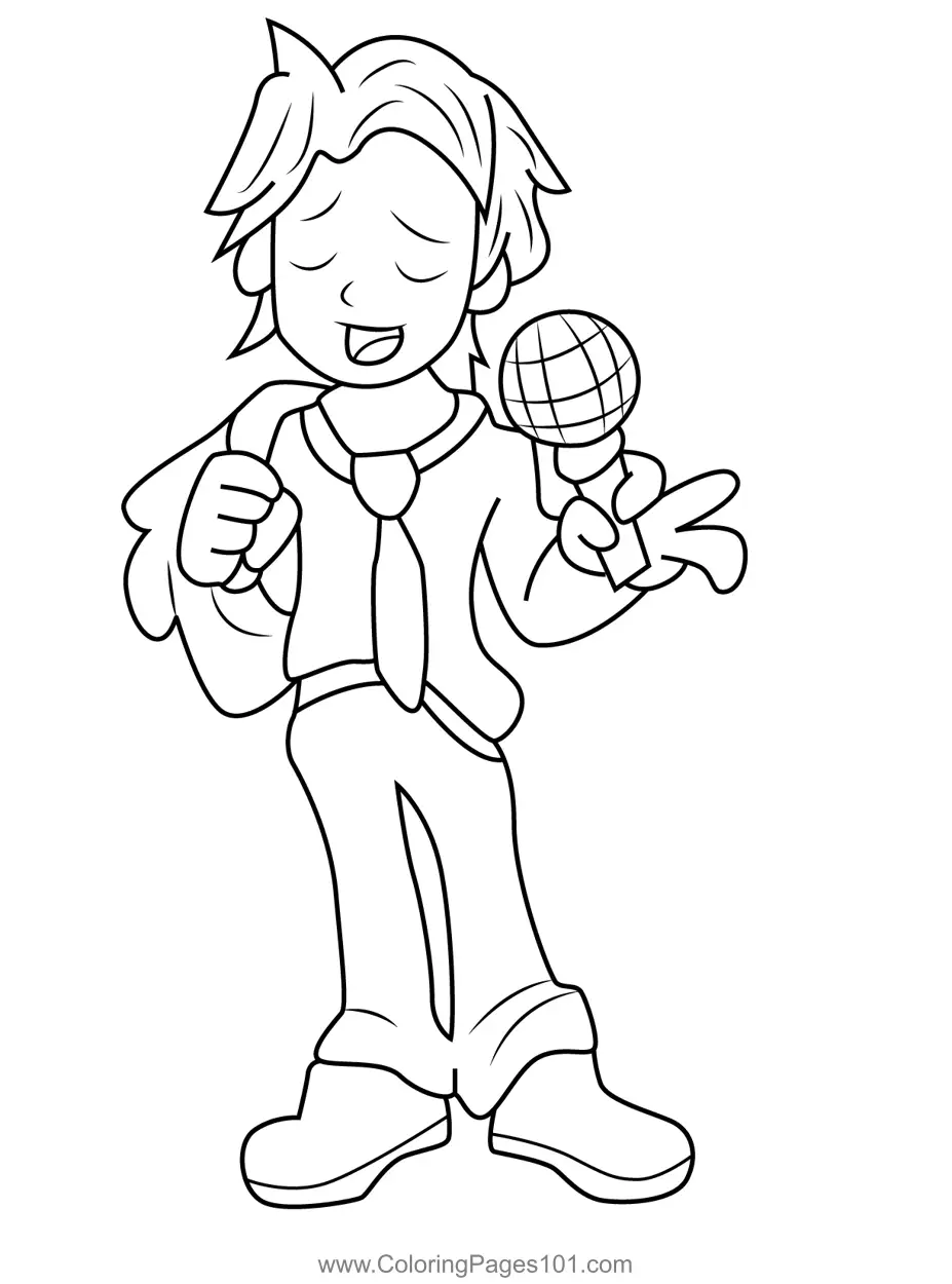 Friday Night Funkin Coloring Pages 7