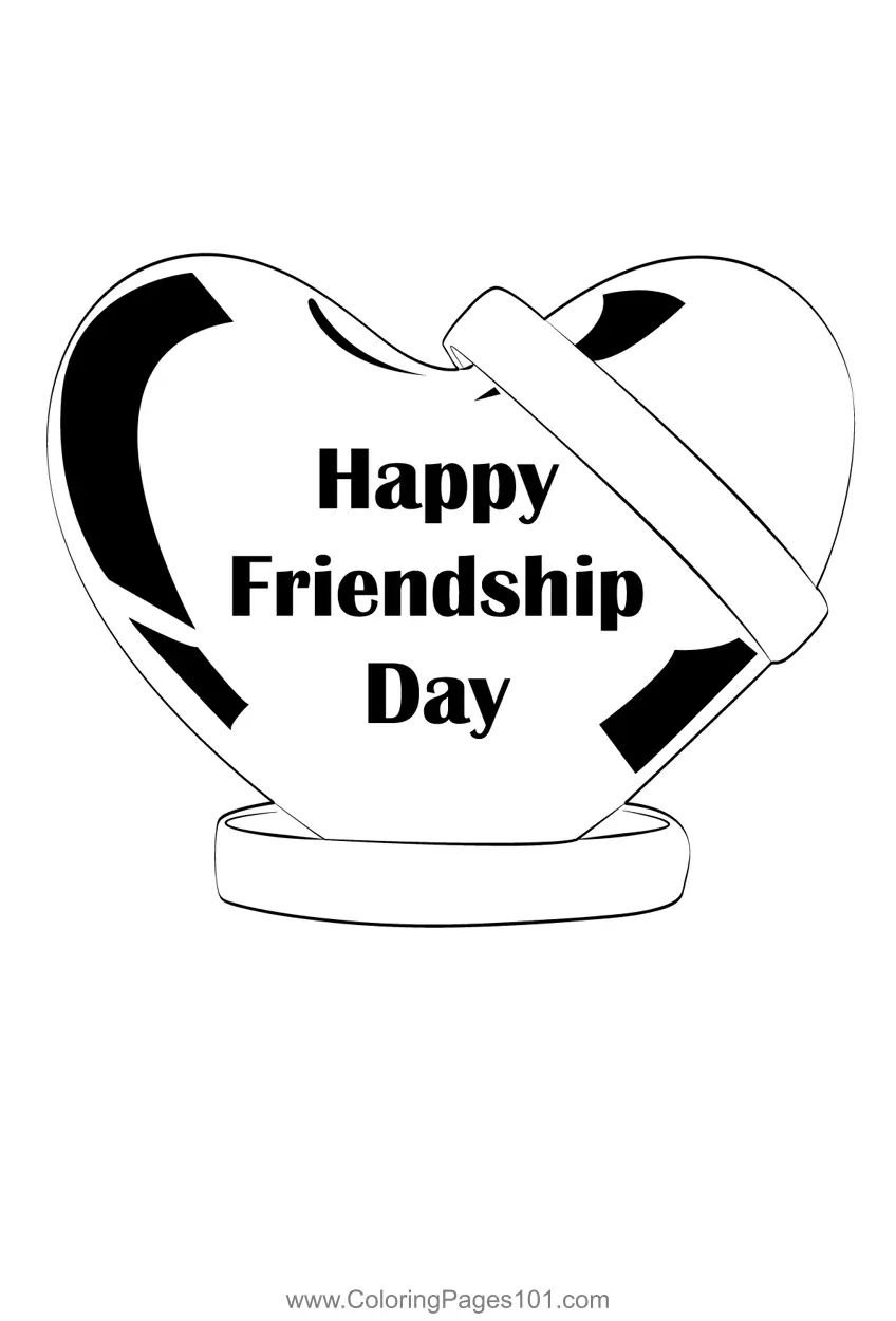 Friendship Day Coloring Pages 10