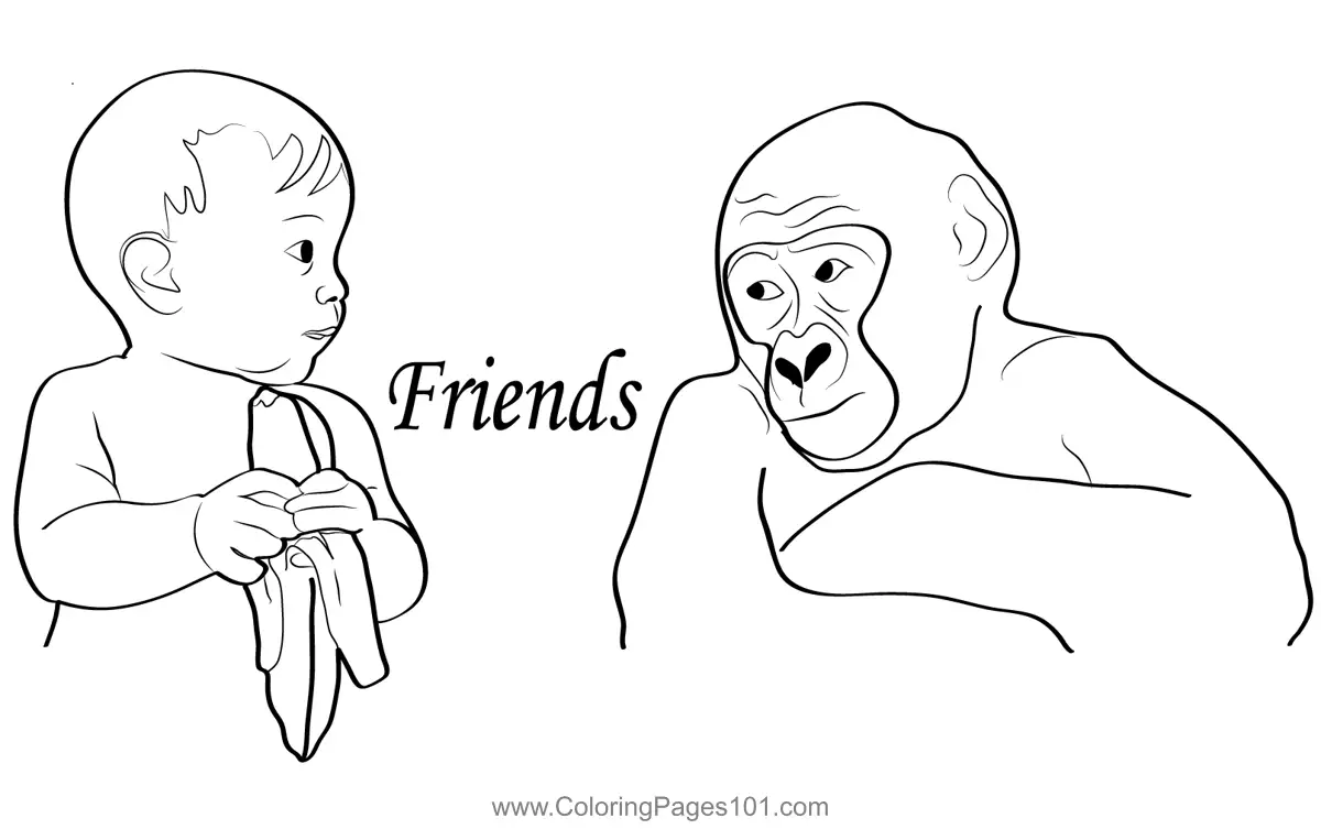Friendship Day Coloring Pages 11