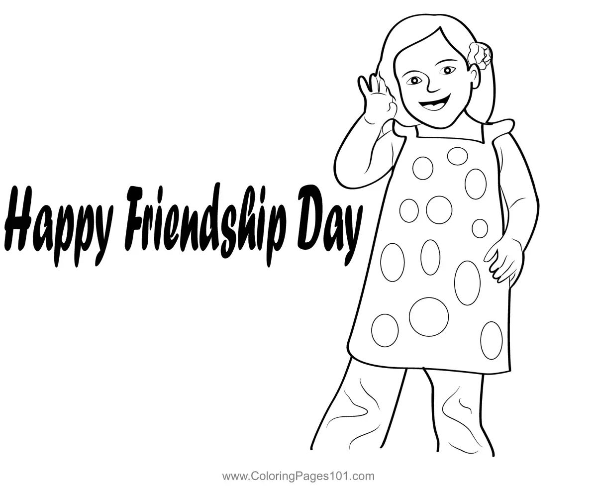Friendship Day Coloring Pages 2