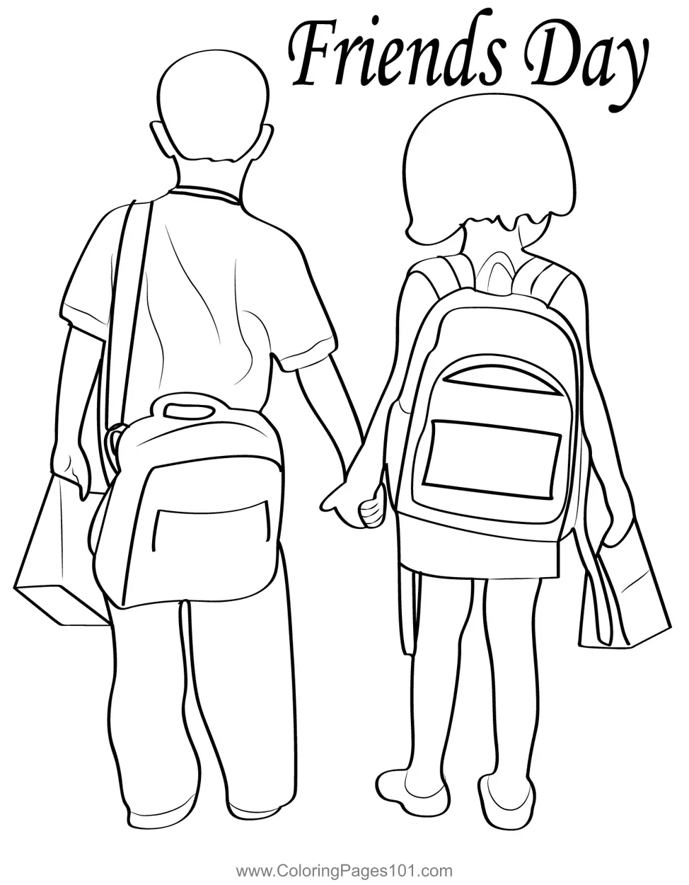 Friendship Day Coloring Pages 5