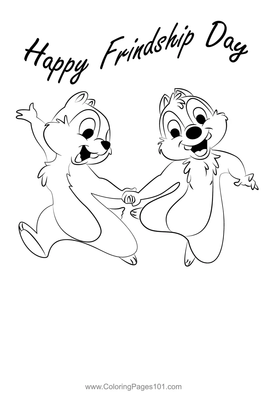 Friendship Day Coloring Pages 6