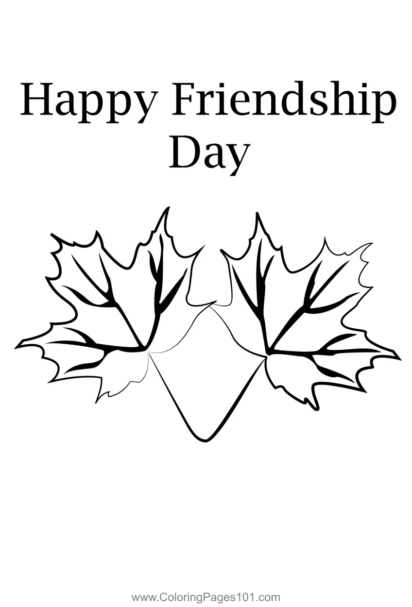 Friendship Day Coloring Pages 9