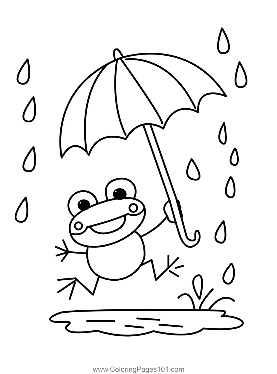 Frog Coloring Pages 1