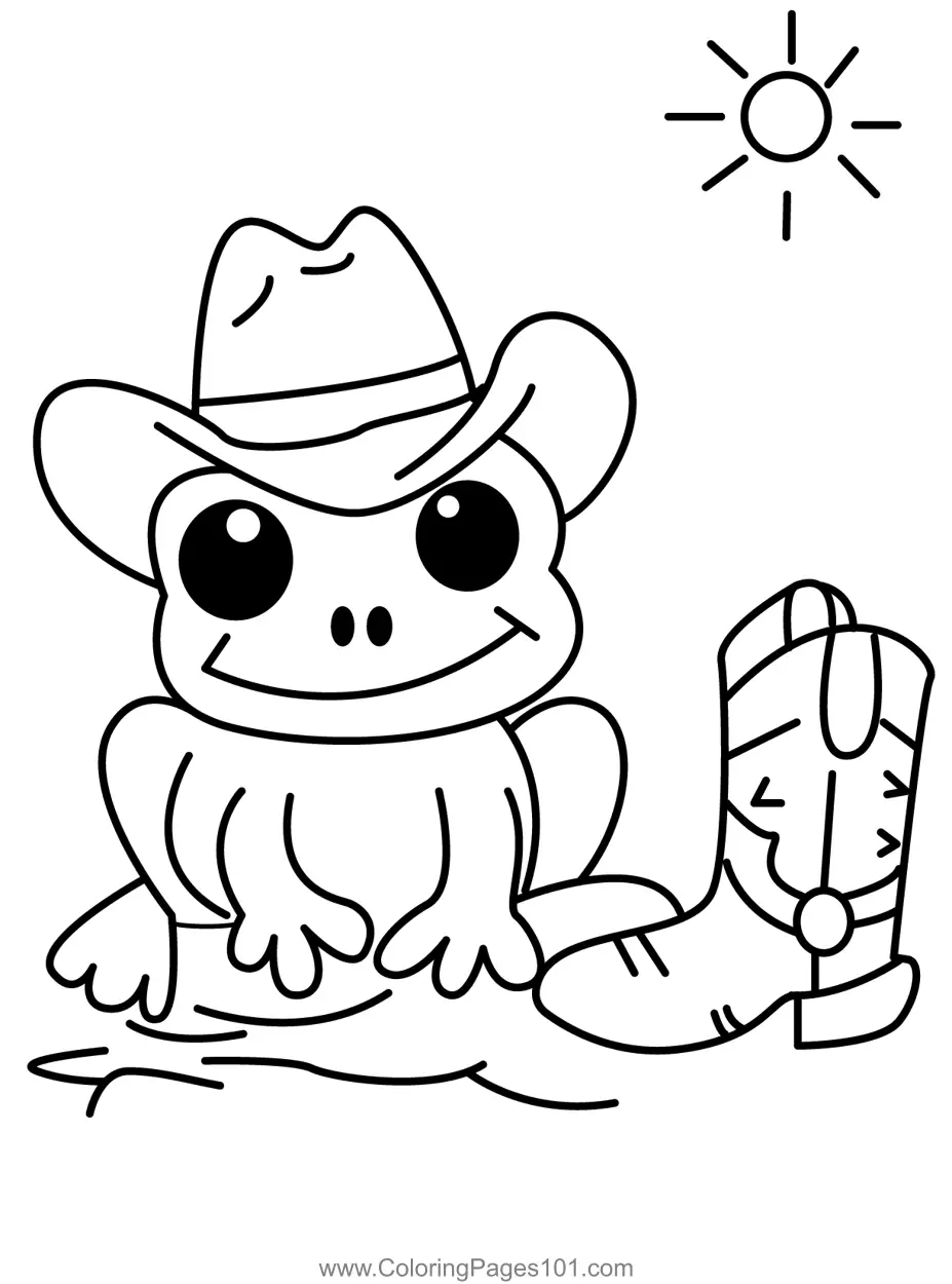Frog Coloring Pages 10