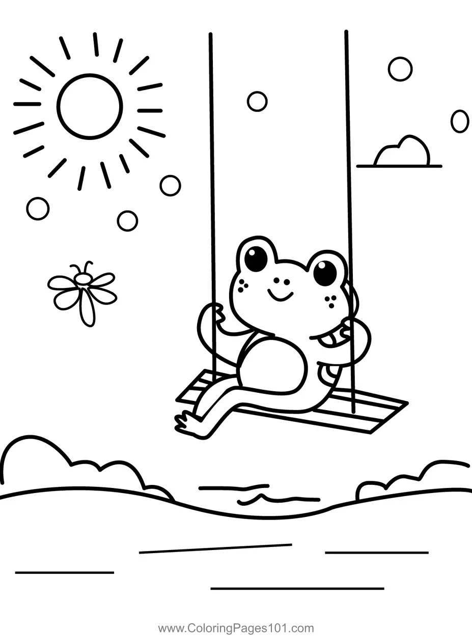 Frog Coloring Pages 3