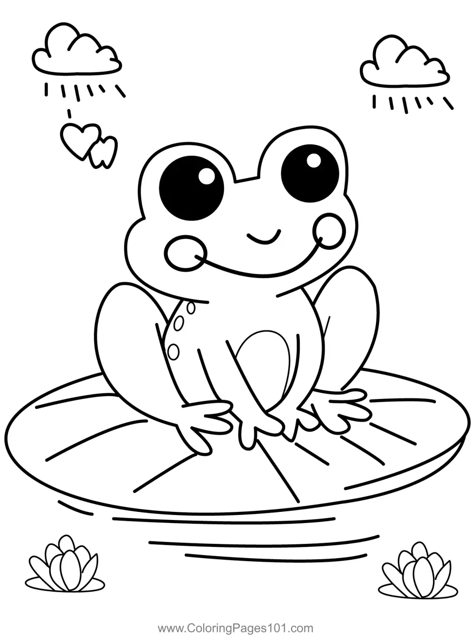 Frog Coloring Pages 5