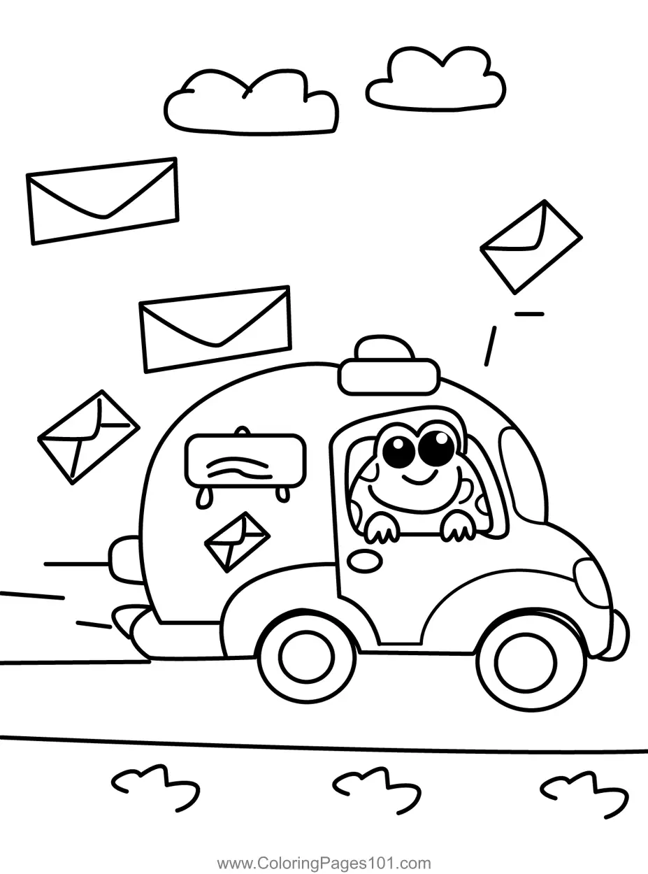 Frog Coloring Pages 7