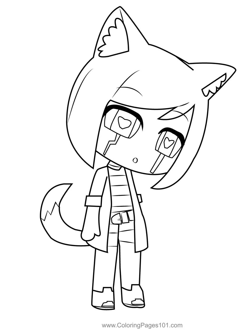 Gacha Life Coloring Pages 3