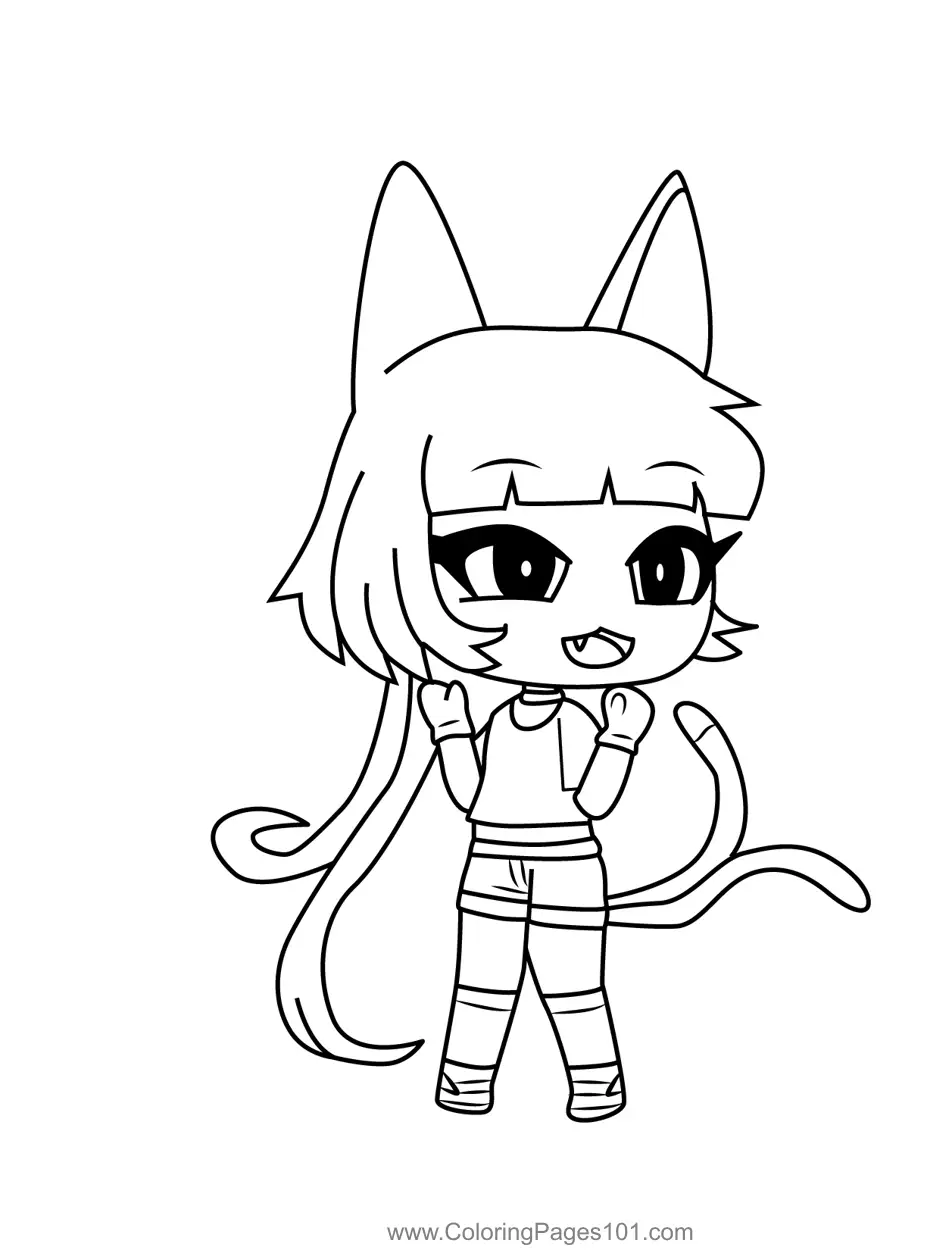 Gacha Life Coloring Pages 4
