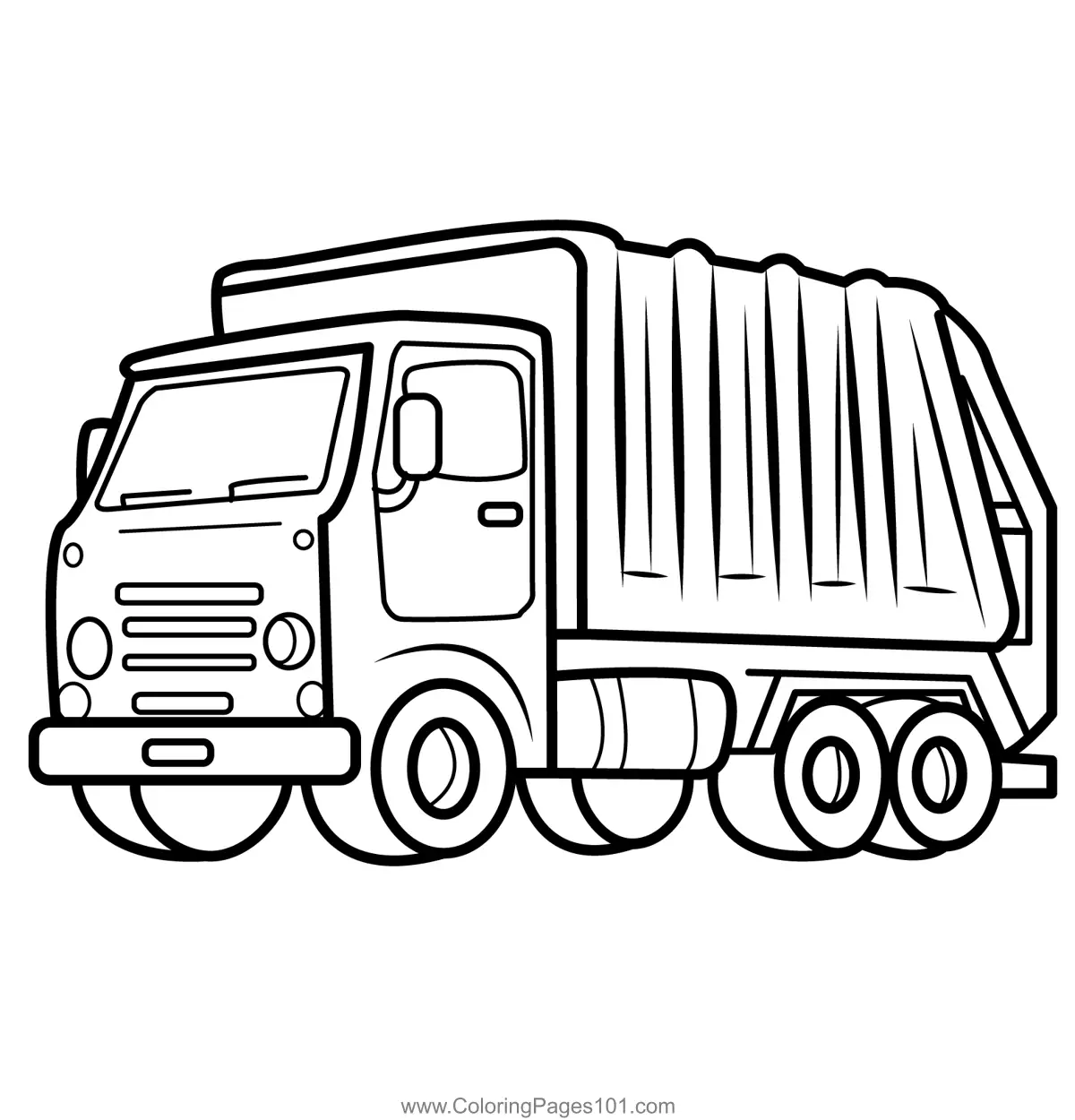 Garbage Trucks Coloring Pages