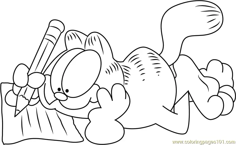 Garfield Coloring Pages 7