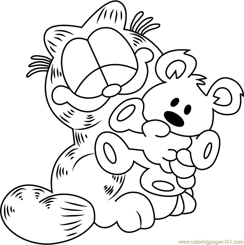Garfield Coloring Pages 8