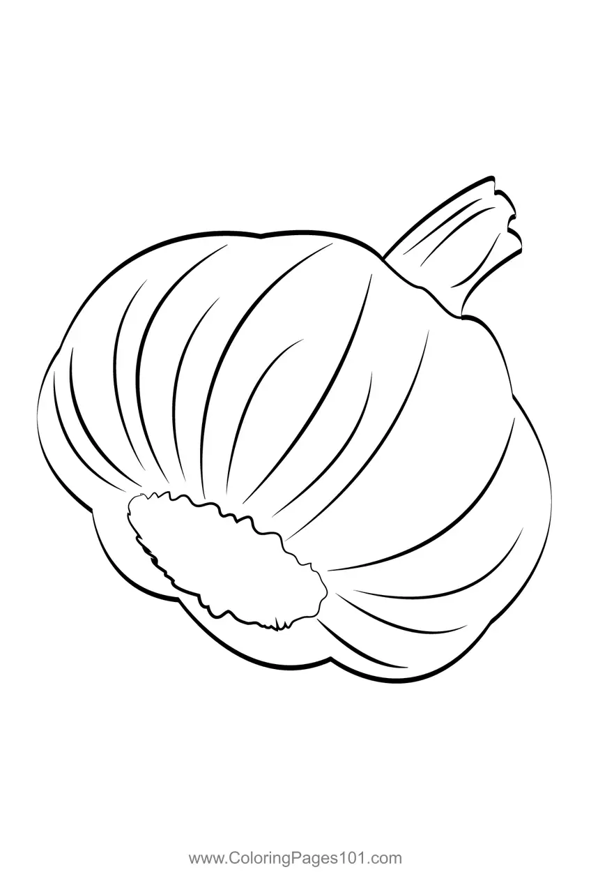 Garlic Coloring Pages 6