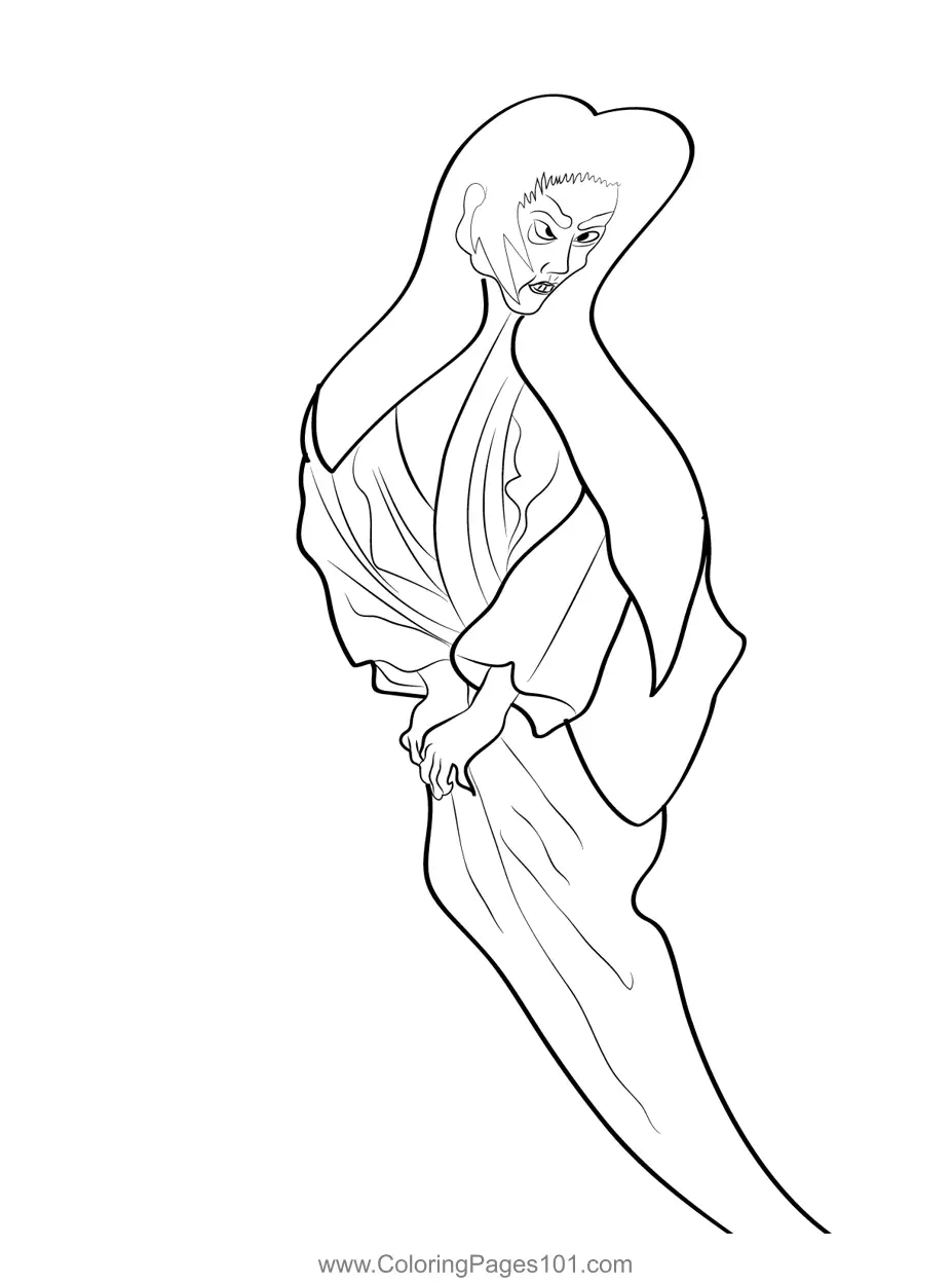 Ghosts Coloring Pages 8